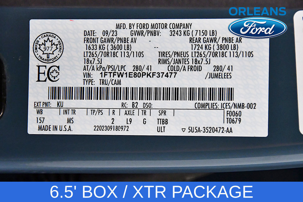 Used 2023 Ford F150 XLT w/ XTR Package AWD/4WD image 16