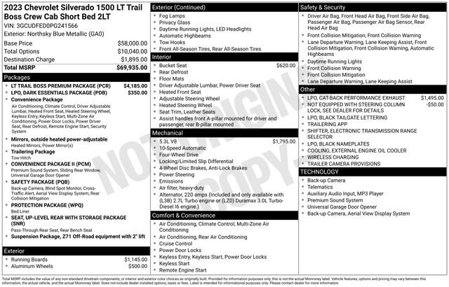 Used 2023 Chevrolet Silverado 1500 LT Trail Boss w/ LT Trail Boss Premium Package image 2