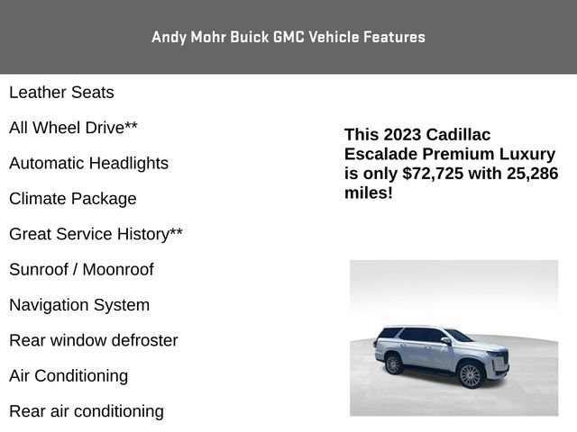 Used 2023 Cadillac Escalade Premium Luxury AWD/4WD image 8