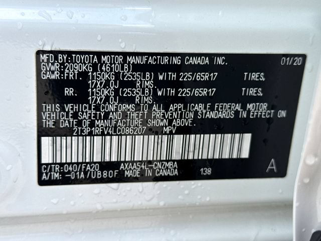 Used 2020 Toyota RAV4 XLE w/ All Weather Liner Package AWD/4WD image 19