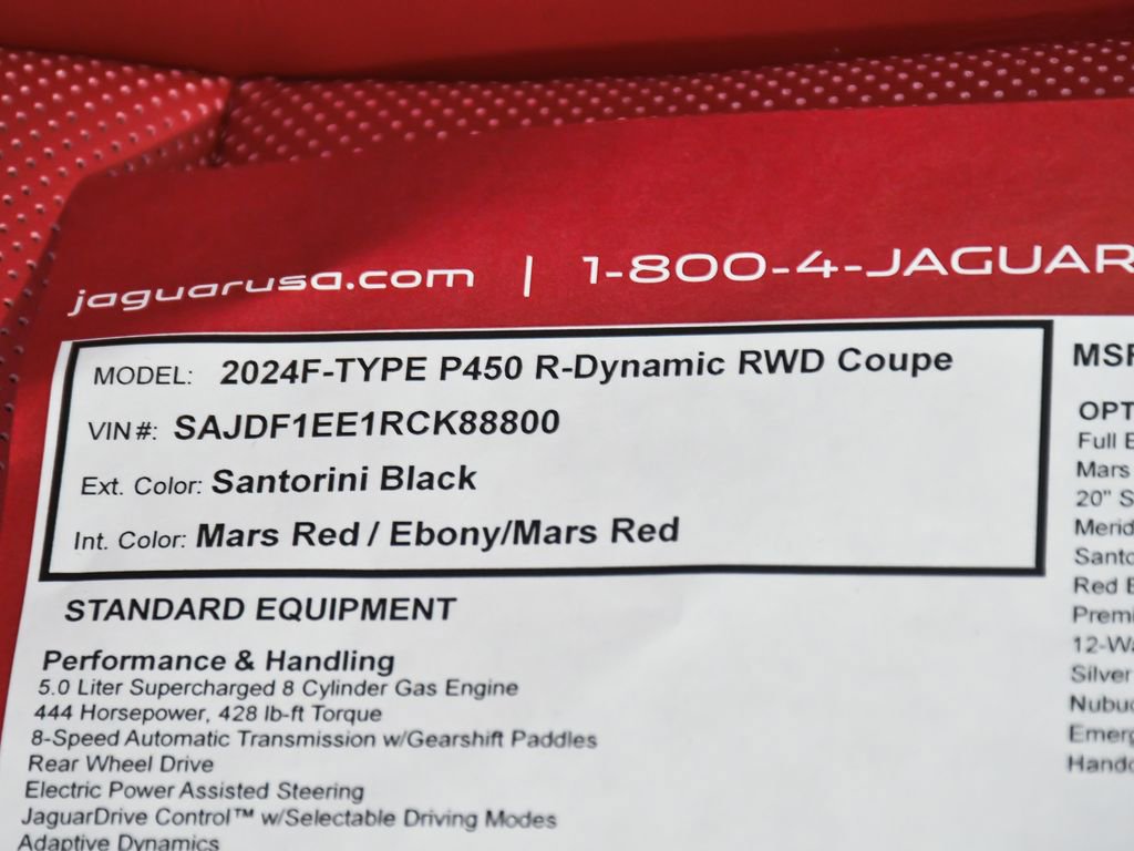 Used 2024 Jaguar F-TYPE R-Dynamic RWD image 58