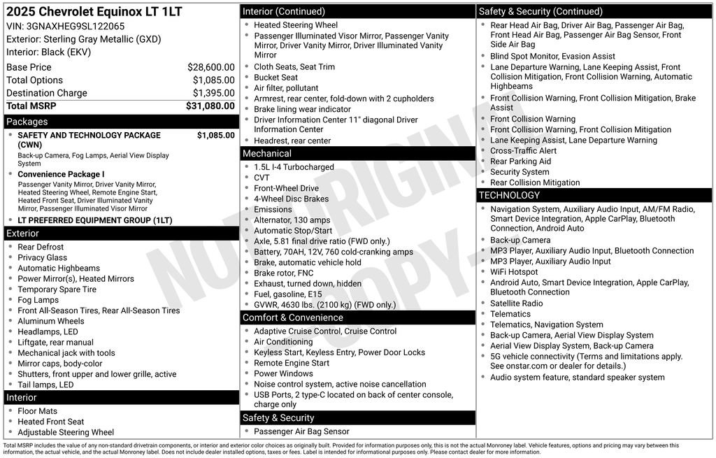 Used 2025 Chevrolet Equinox LT w/ Safety and Technology Package FWD image 28