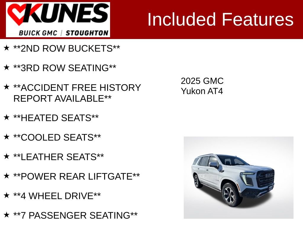 Used 2025 GMC Yukon AT4 w/ AT4 Premium Package image 3