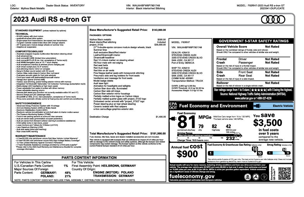 Used 2023 Audi RS e-tron GT image 27