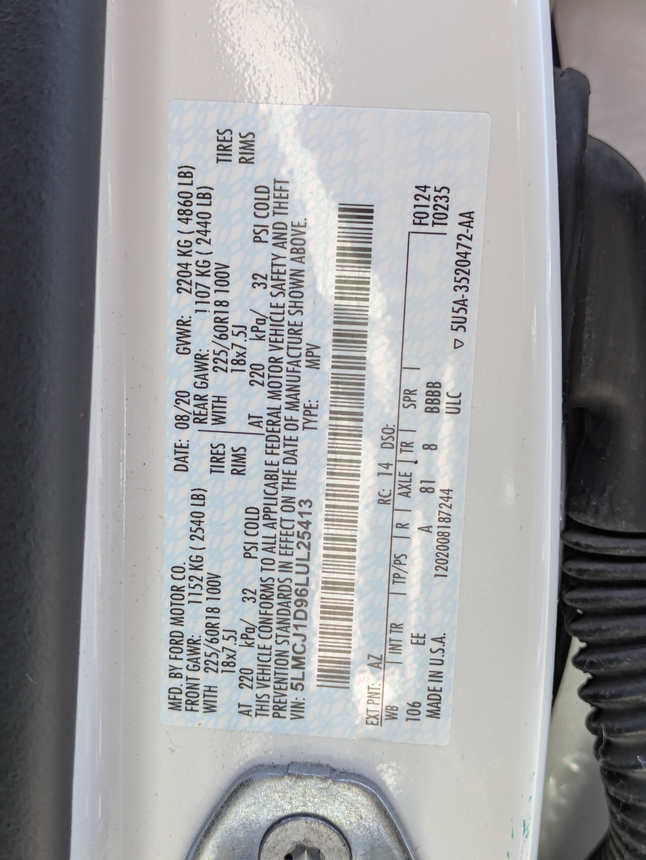 Used 2020 Lincoln Corsair AWD w/ Equipment Group 101A image 24