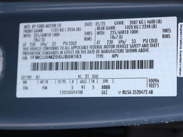 Used 2025 Ford Escape ST-Line w/ Equipment Group 301A FWD image 31