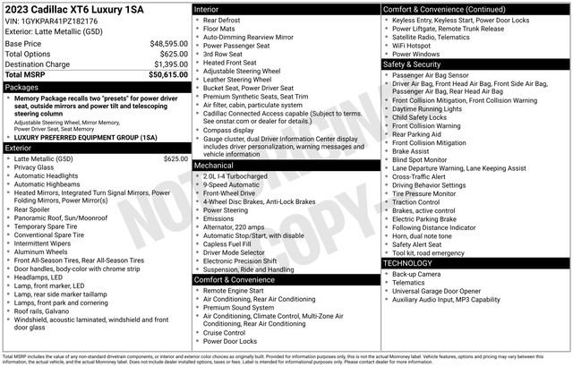 Certified 2023 Cadillac XT6 Luxury FWD image 7