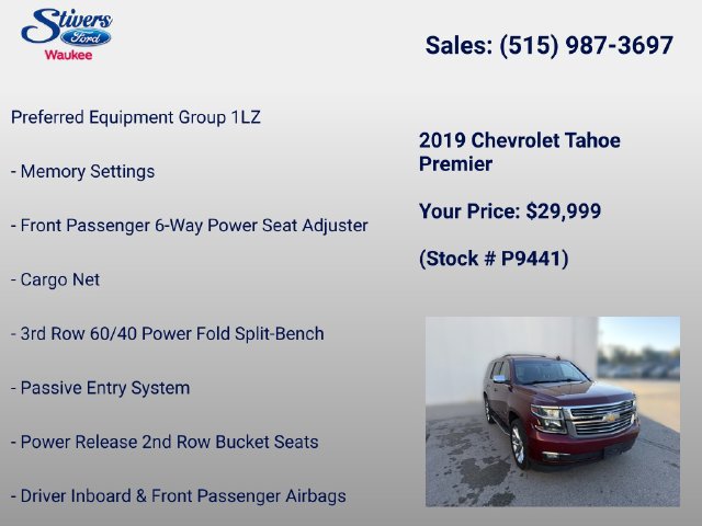 Used 2019 Chevrolet Tahoe Premier AWD/4WD image 8