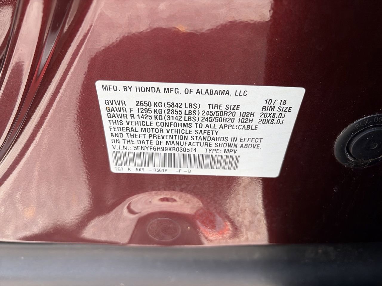 Used 2019 Honda Pilot Touring image 23