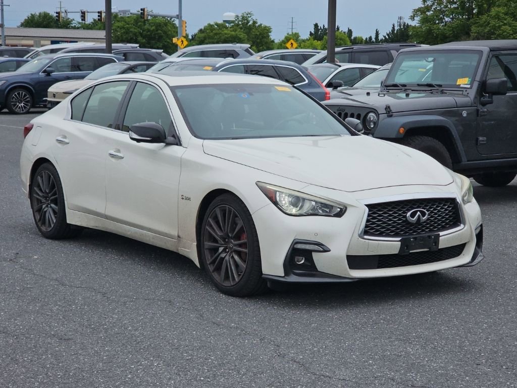 Used 2018 INFINITI Q50 Red Sport 400 w/ Cargo Package (L95) RWD image 1