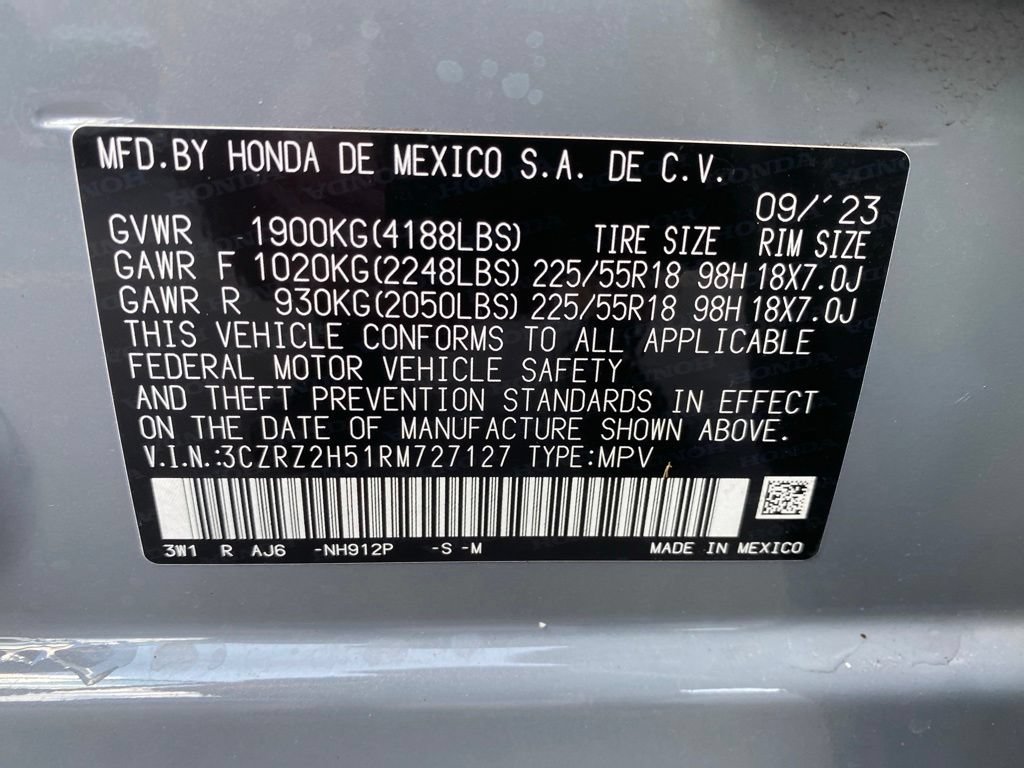 Certified 2024 Honda HR-V Sport image 18