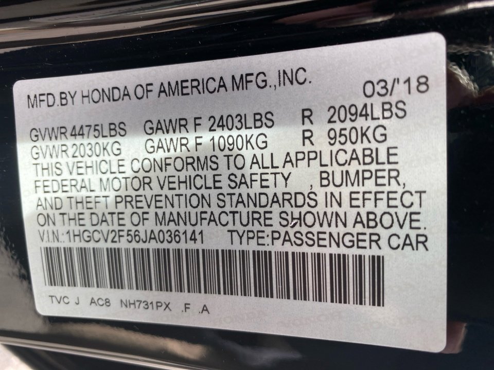 Used 2018 Honda Accord EX-L image 39