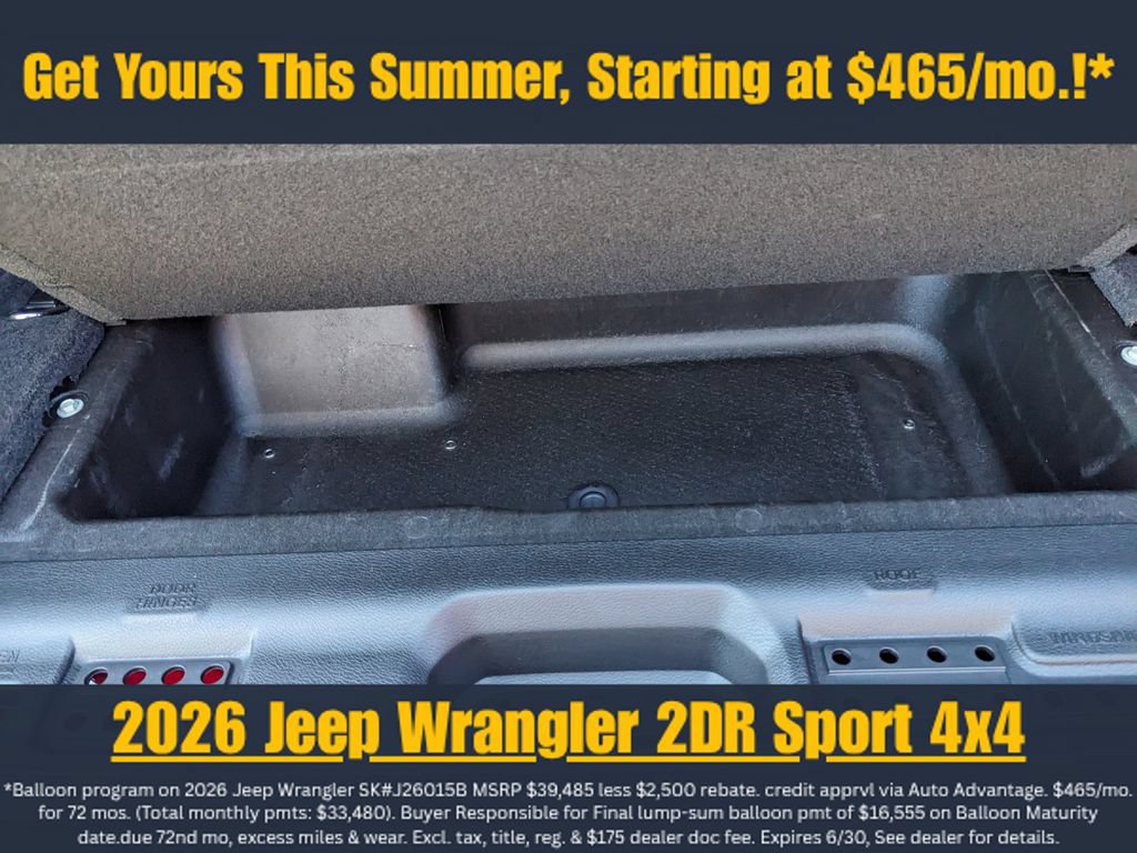 New 2026 Jeep Wrangler Sport AWD/4WD image 27