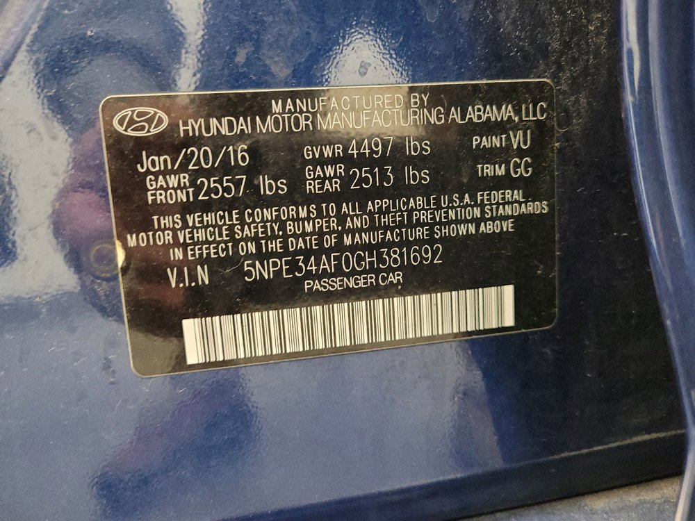 Used 2016 Hyundai Sonata Sport w/ Option Group 1V FWD image 33