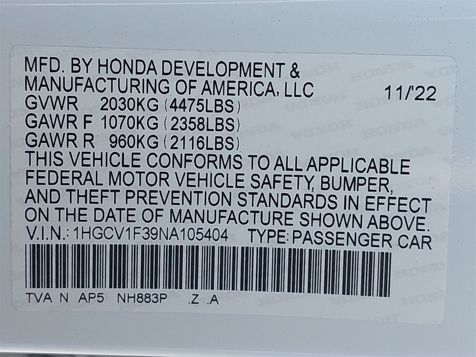Used 2022 Honda Accord Sport image 36