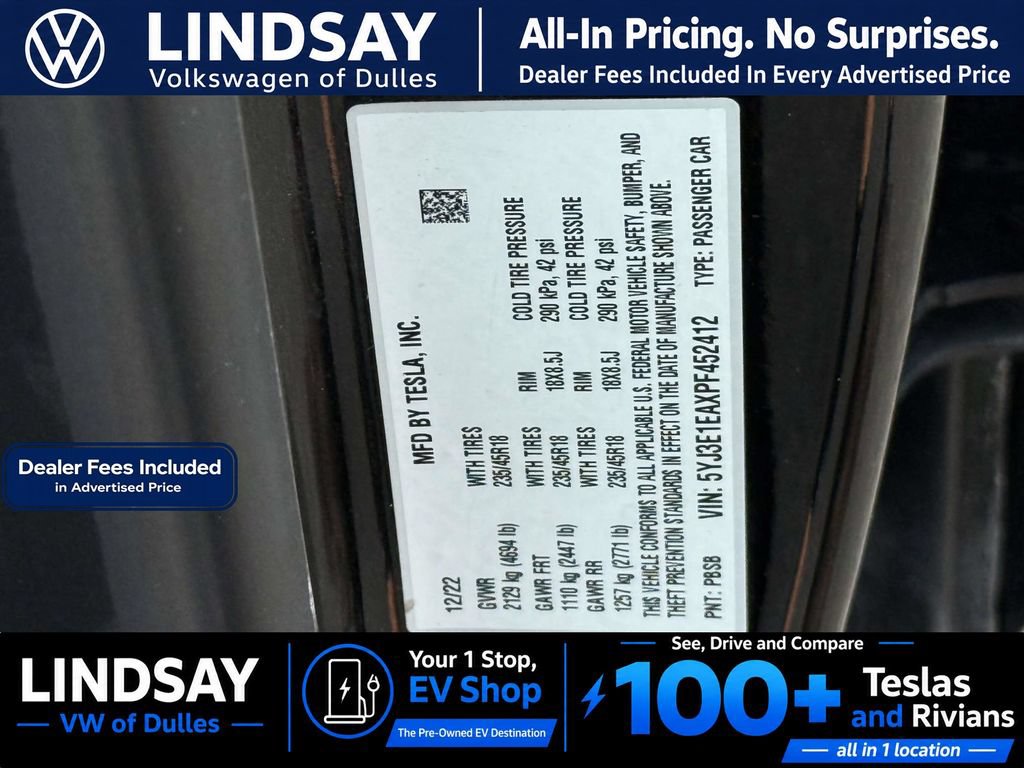 Used 2023 Tesla Model 3 Standard Range RWD image 26