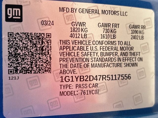 Used 2024 Chevrolet Corvette Stingray Preferred Cpe w/ 2LT image 33