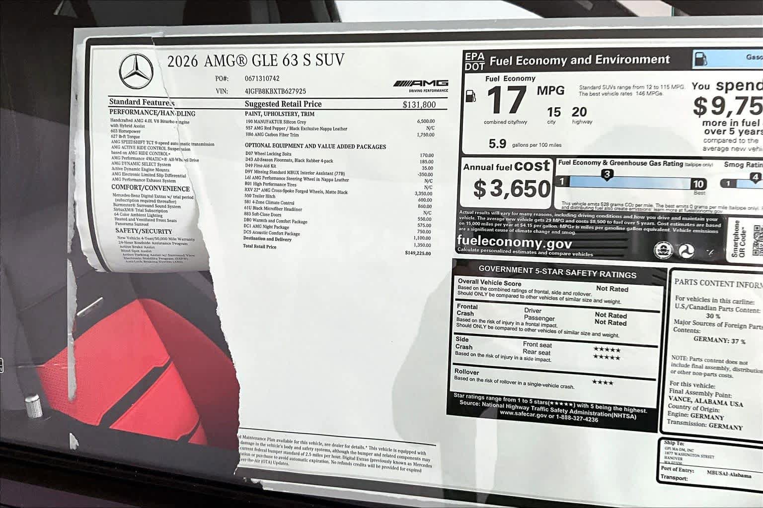 New 2026 Mercedes-Benz GLE 63 AMG S image 19