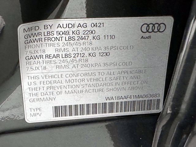 Certified 2021 Audi A4 2.0T allroad Premium Plus w/ Premium Plus Package AWD/4WD image 38