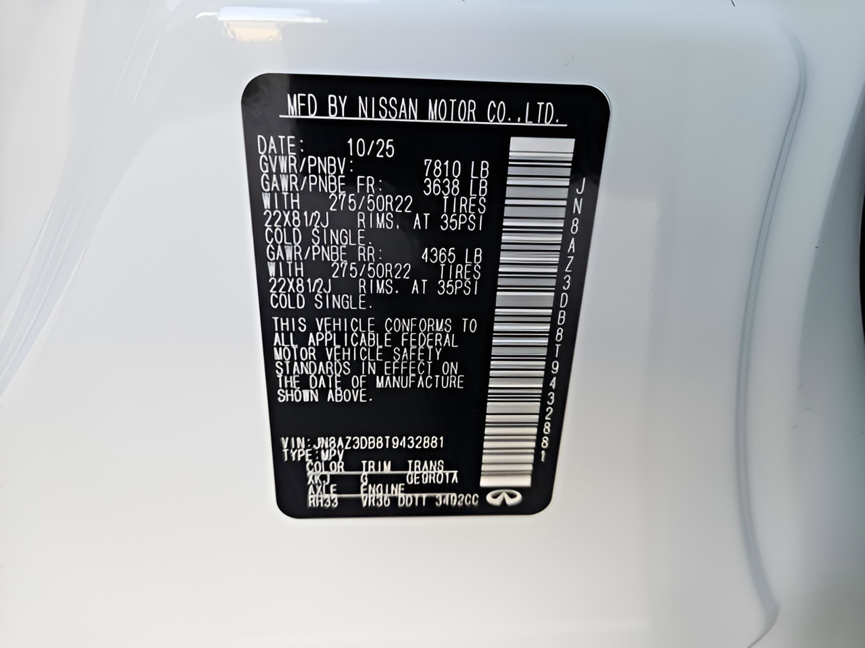 New 2026 INFINITI QX80 4WD image 57