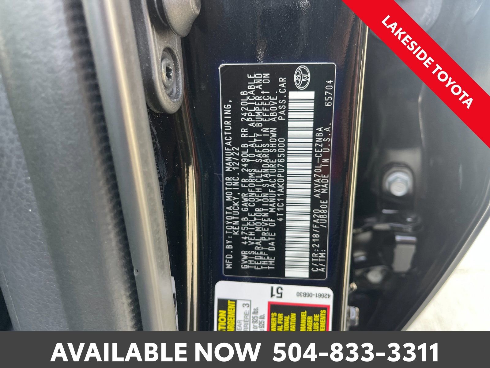 Certified 2023 Toyota Camry LE image 38