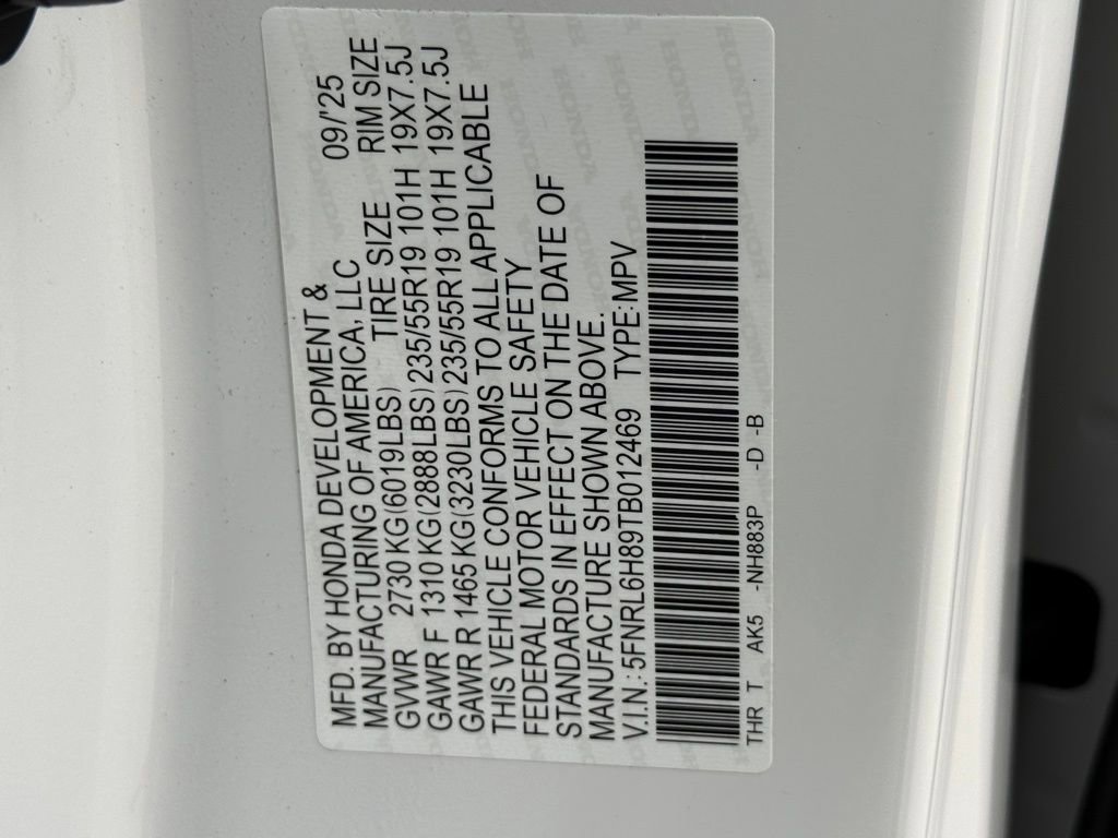 Certified 2026 Honda Odyssey Touring image 65