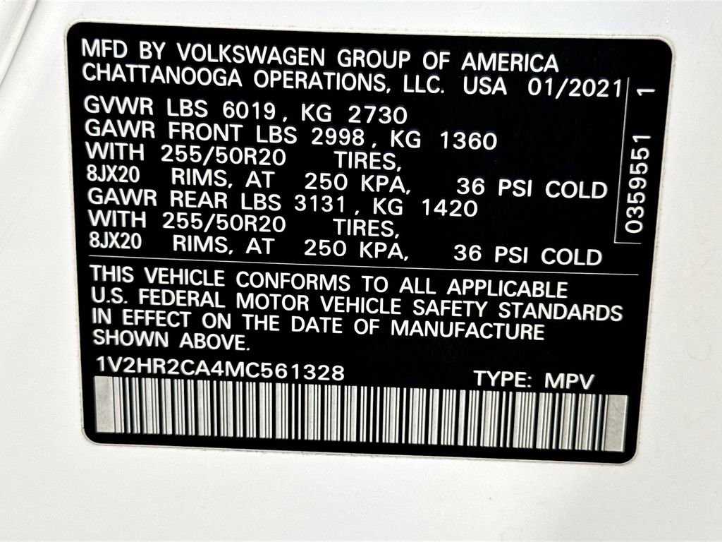 Used 2021 Volkswagen Atlas SE w/ Towing Package AWD/4WD image 30