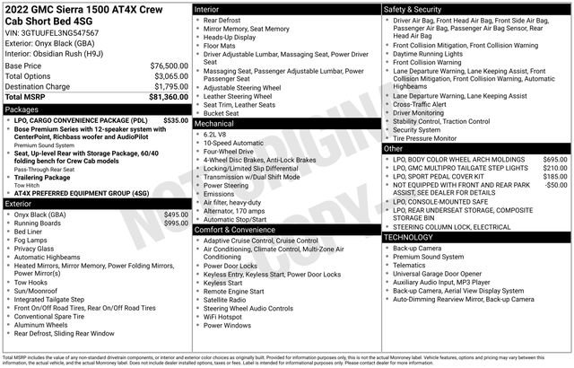 Used 2022 GMC Sierra 1500 AT4X image 36