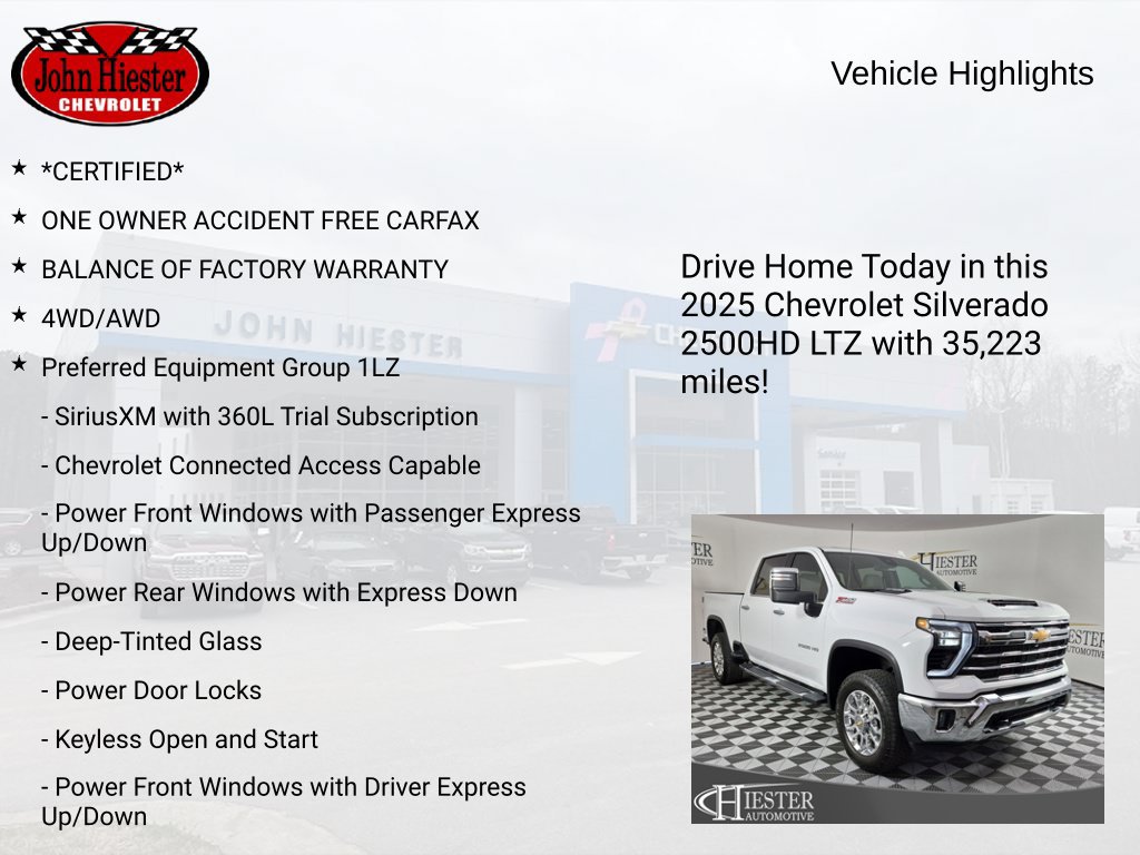 Used 2025 Chevrolet Silverado 2500 LTZ w/ LTZ Plus Package AWD/4WD image 6