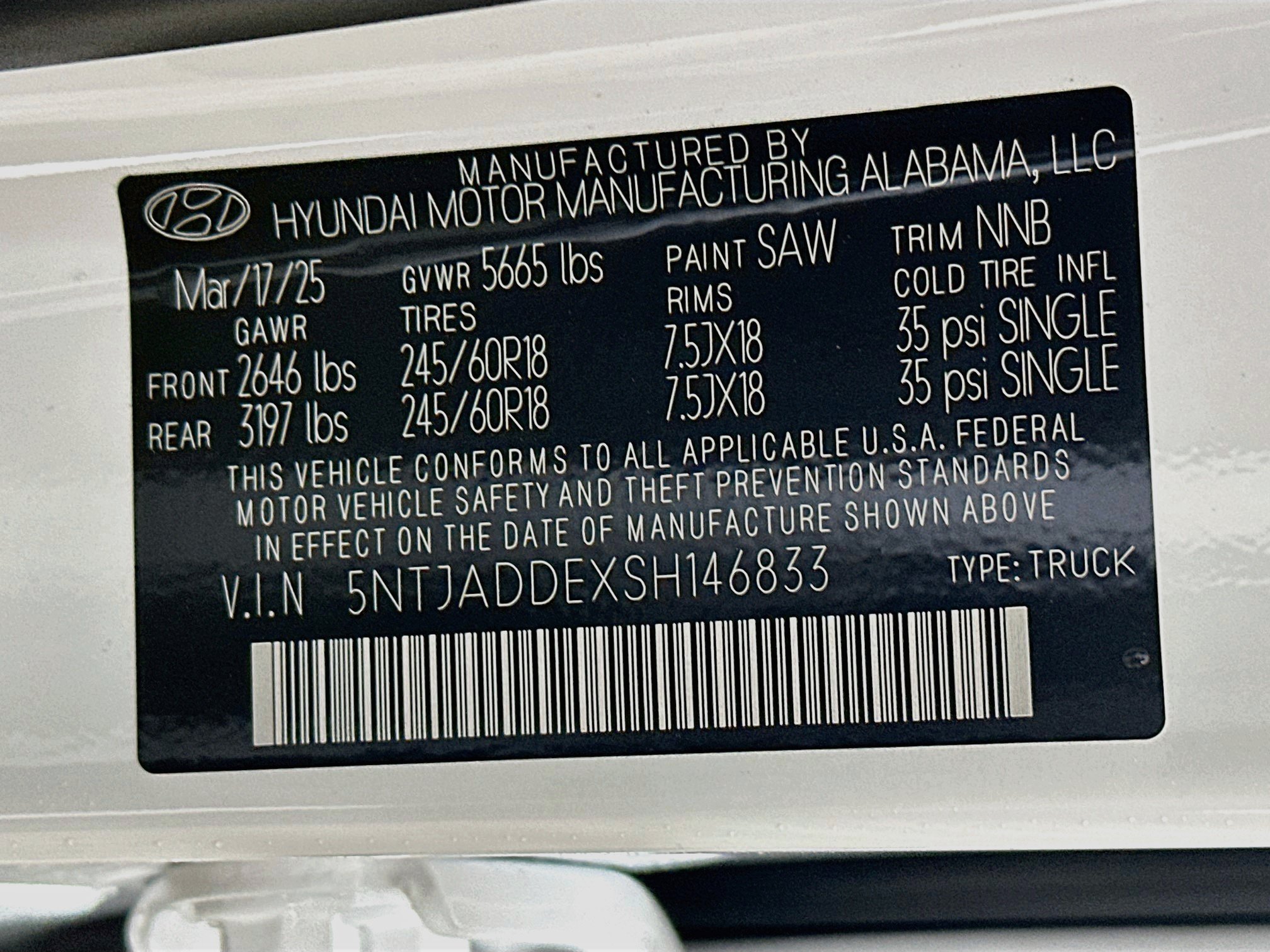Certified 2025 Hyundai Santa Cruz SE AWD/4WD image 30