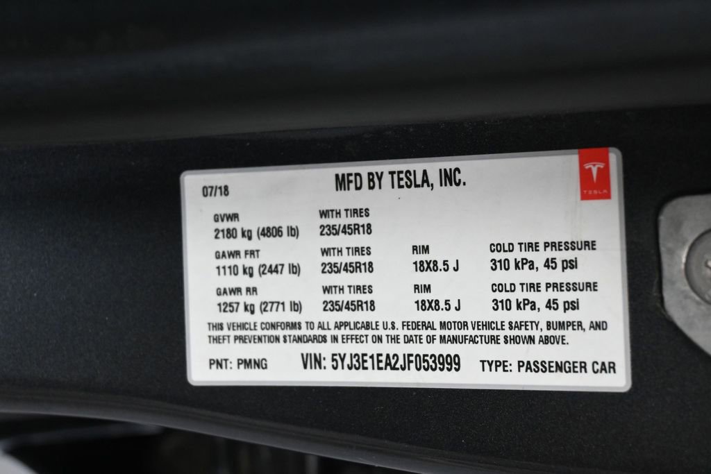 Used 2018 Tesla Model 3 Long Range image 8