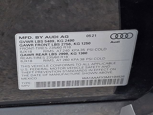 Used 2021 Audi Q5 2.0T Premium image 29
