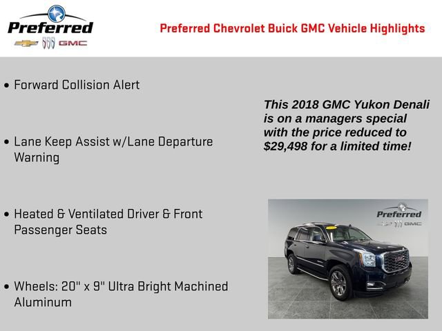 Certified 2018 GMC Yukon Denali w/ Open Road Package AWD/4WD image 4