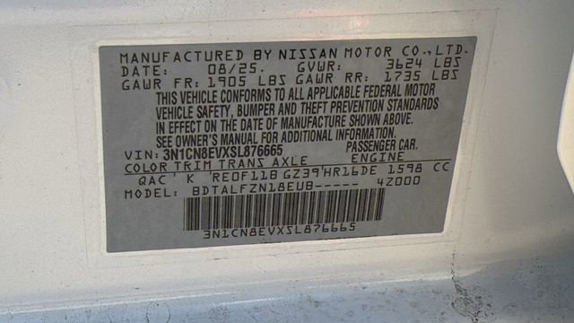 New 2025 Nissan Versa SV w/ Trunk Package image 30