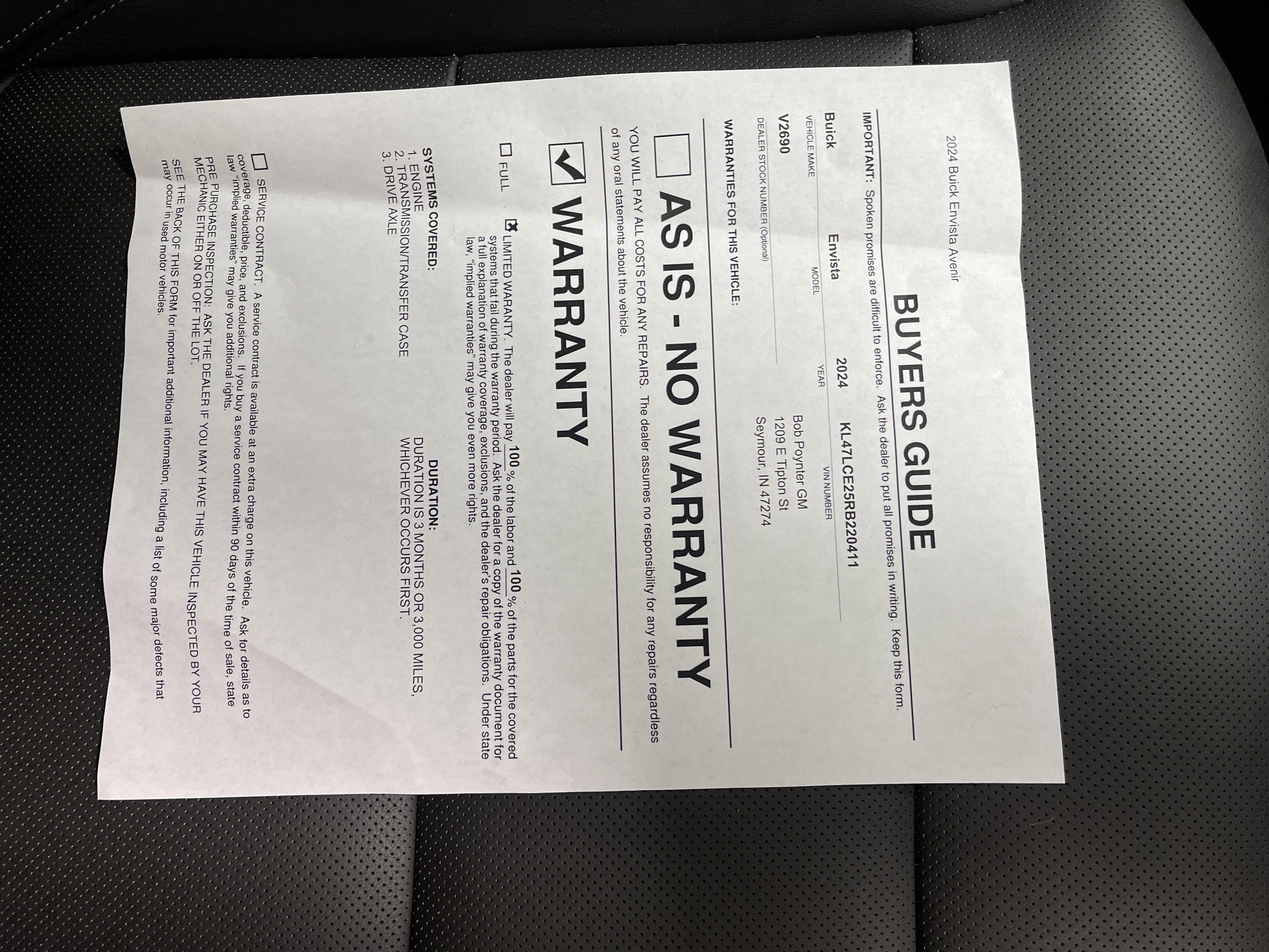 Used 2024 Buick Envista Avenir image 27