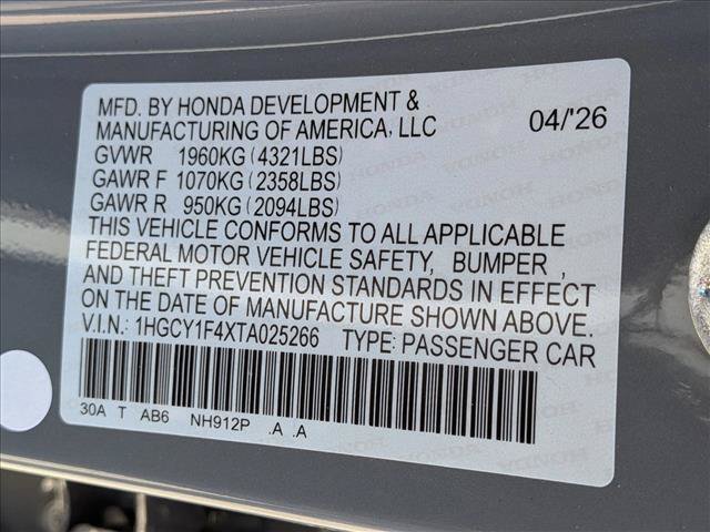 New 2026 Honda Accord SE image 19
