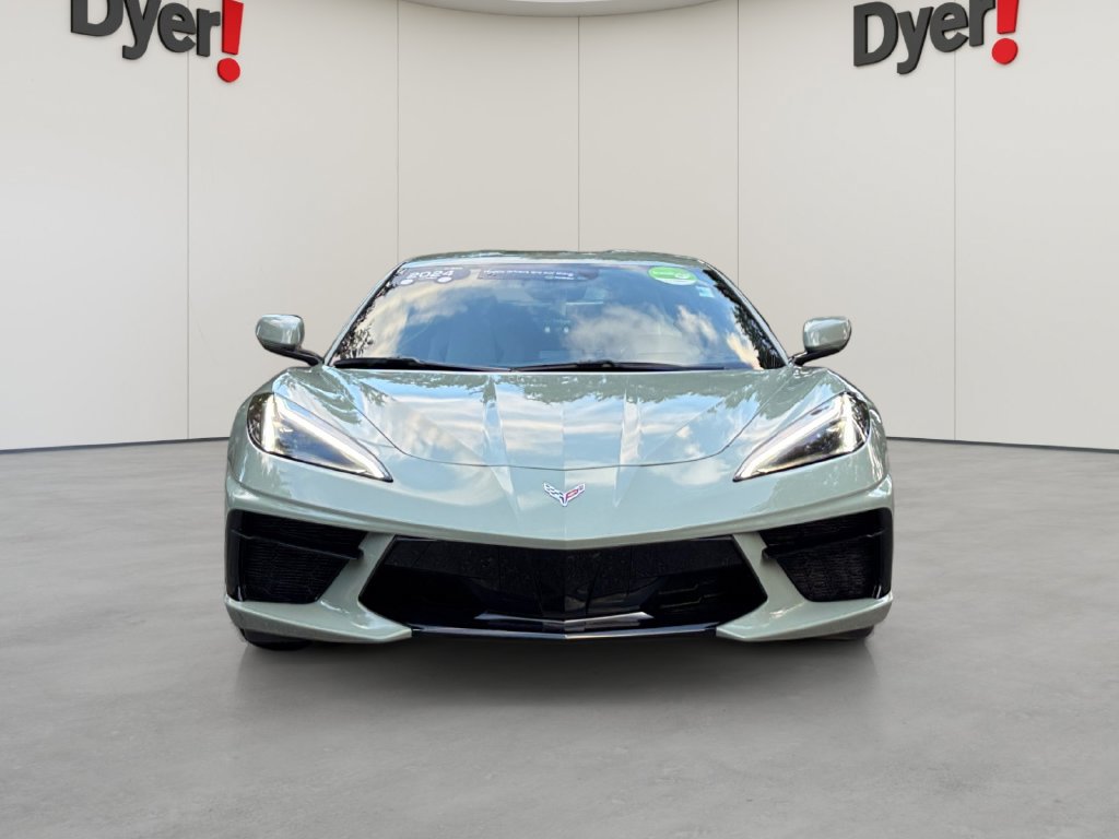 Used 2024 Chevrolet Corvette Stingray Coupe w/ Chrome Exterior Badge Package RWD image 8