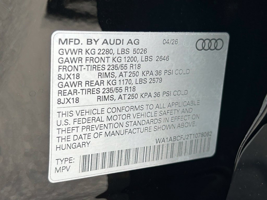 New 2026 Audi Q3 quattro 2.0T AWD/4WD image 54