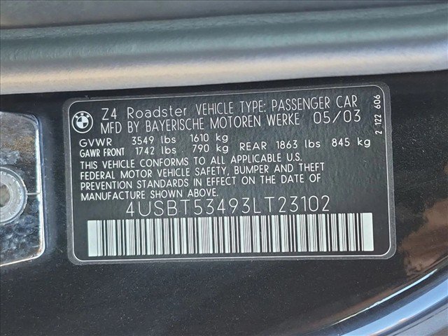 Used 2003 BMW Z4 3.0i RWD image 12