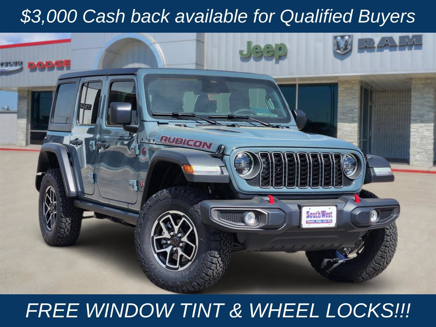 New 2026 Jeep Wrangler Unlimited Rubicon AWD/4WD image 1