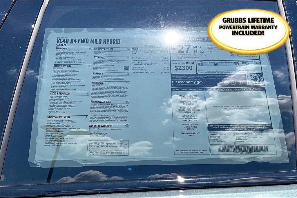 New 2026 Volvo XC40 B4 Core w/ Climate Package image 26