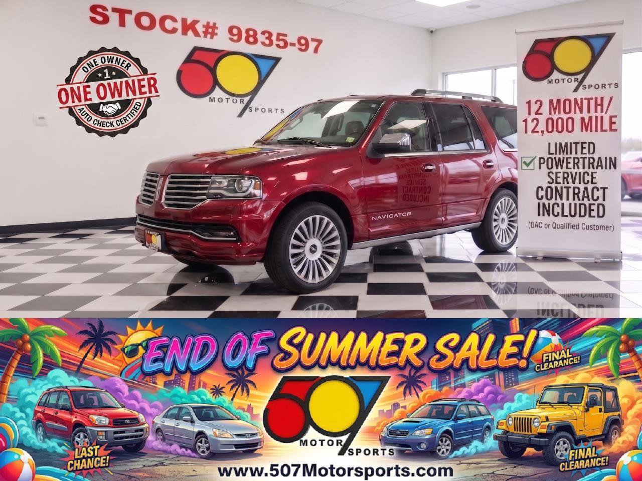 Used 2015 Lincoln Navigator 4WD w/ Equipment Group 101A Reserve