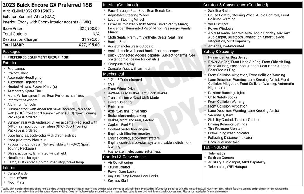 Used 2023 Buick Encore GX Preferred image 6