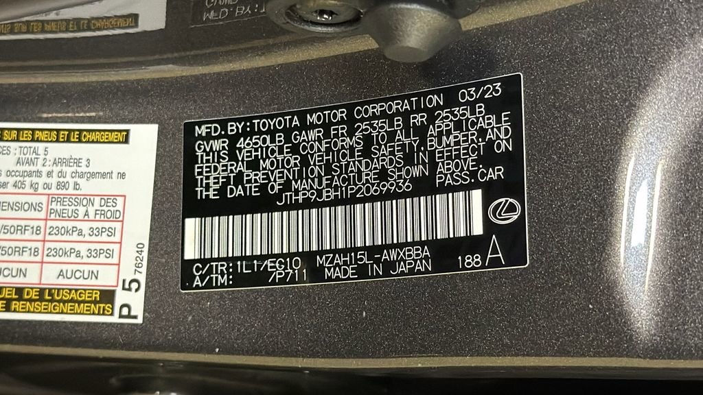 Certified 2023 Lexus UX 250h AWD w/ Premium Package image 37