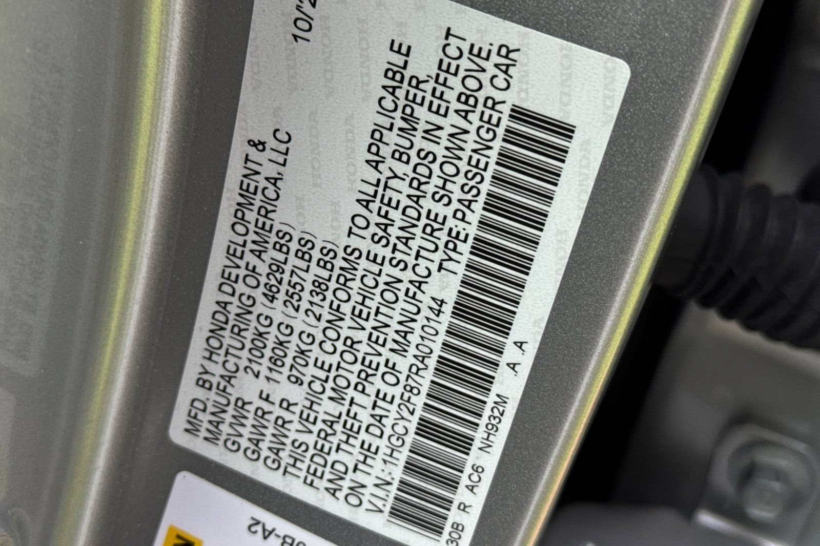 Certified 2024 Honda Accord Touring image 12