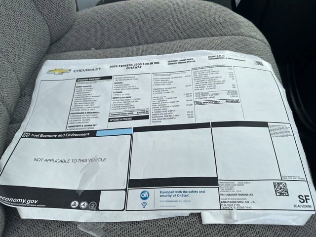 New 2025 Chevrolet Express 3500 w/ Power Convenience Package RWD image 21