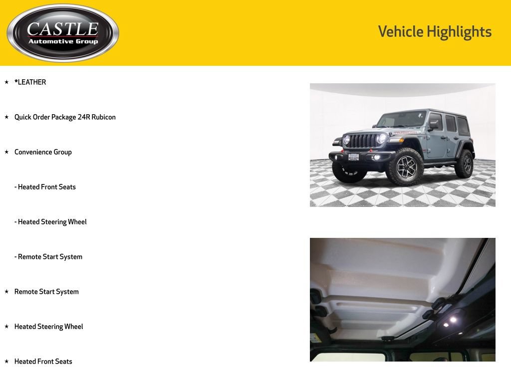 Used 2024 Jeep Wrangler Unlimited Rubicon w/ Dual Top Group AWD/4WD image 4