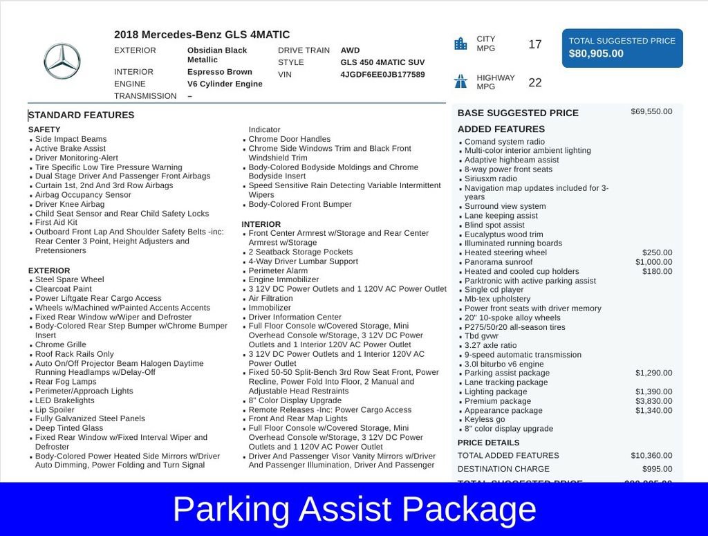 Used 2018 Mercedes-Benz GLS 450 4MATIC image 6