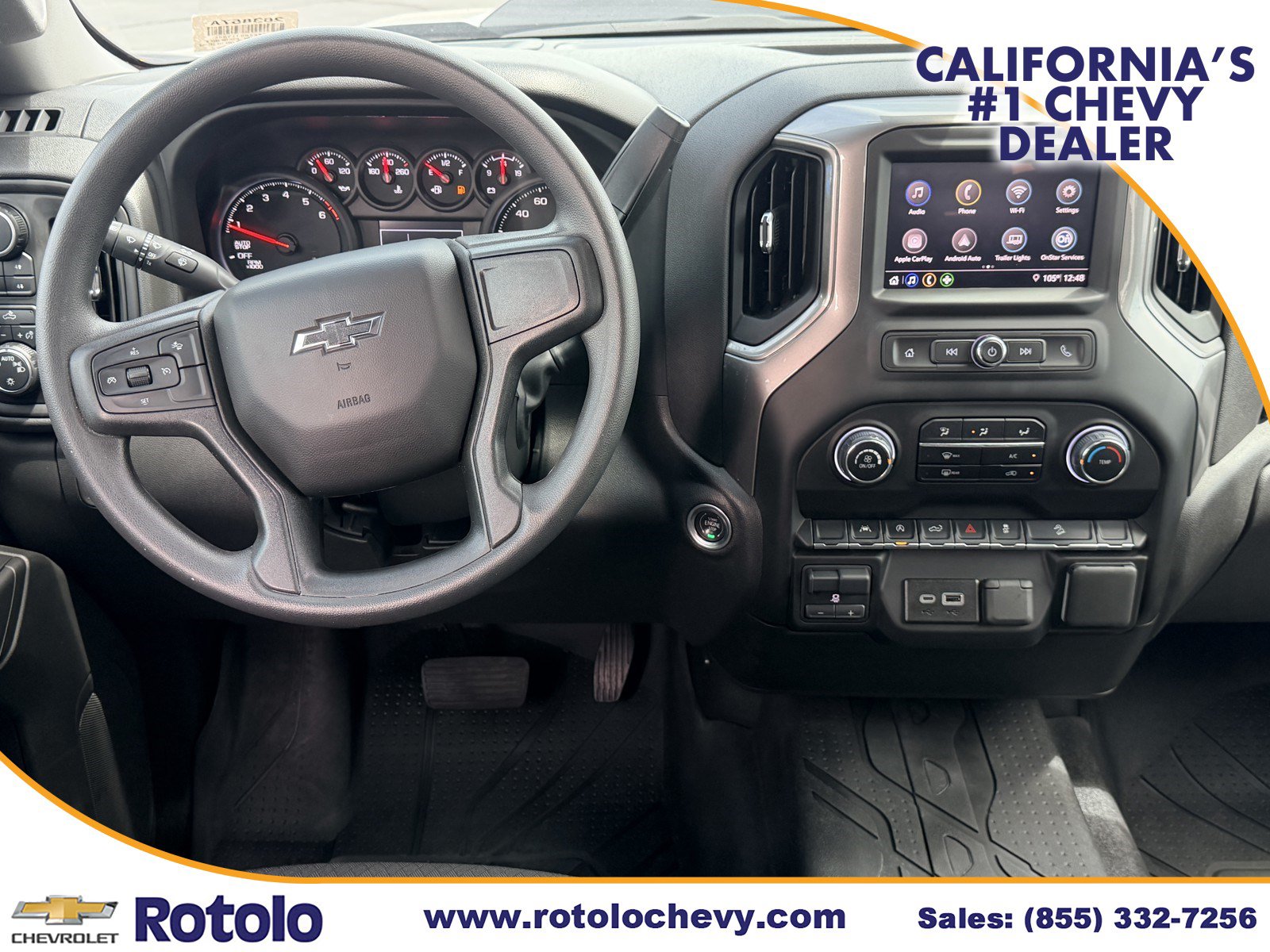 Used 2025 Chevrolet Silverado 1500 Custom Trail Boss w/ Turbomax Blackout Package AWD/4WD image 14