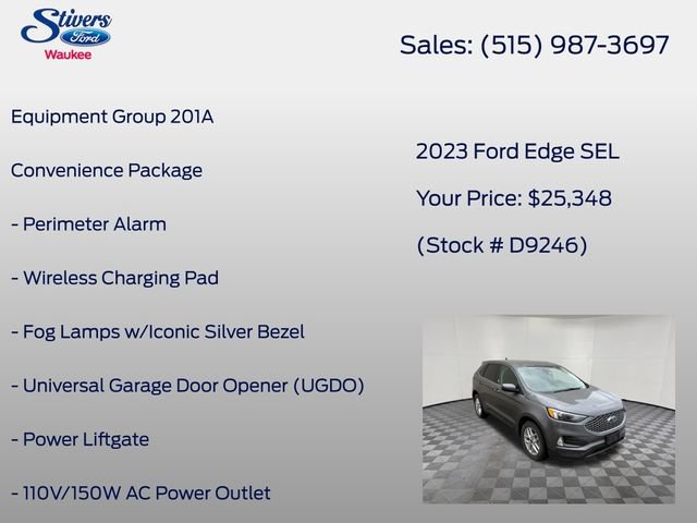 Used 2023 Ford Edge SEL w/ Convenience Package AWD/4WD image 8